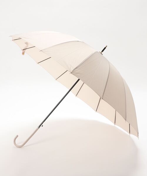 ammy.(エイミードット)の「【 ammy. / エイミードット 】 モノトーン & ニュアンスカラー 16本骨 グラスファイバー ビッグ 長傘(長傘・レディース・ブラック/ベージュ/グレー/オリーブ/ピンクベージュ/ホワイト/ブラウン/カーキ/ネイビー・FREE)」の20枚目の写真