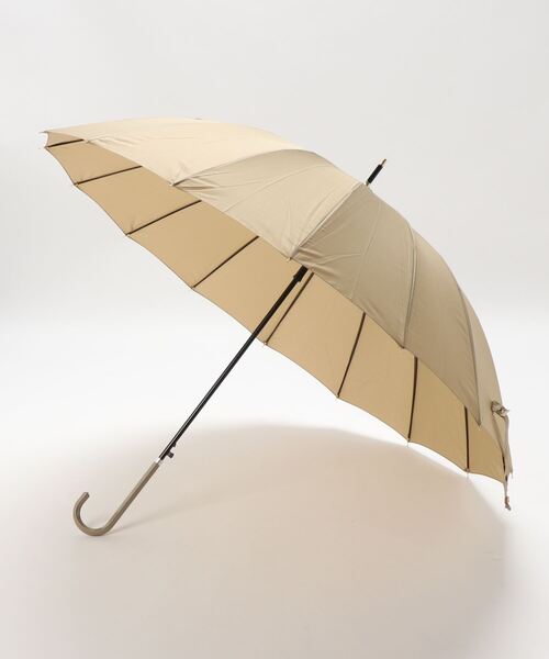 ammy.(エイミードット)の「【 ammy. / エイミードット 】 モノトーン & ニュアンスカラー 16本骨 グラスファイバー ビッグ 長傘(長傘・レディース・ブラック/ベージュ/グレー/オリーブ/ピンクベージュ/ホワイト/ブラウン/カーキ/ネイビー・FREE)」の21枚目の写真