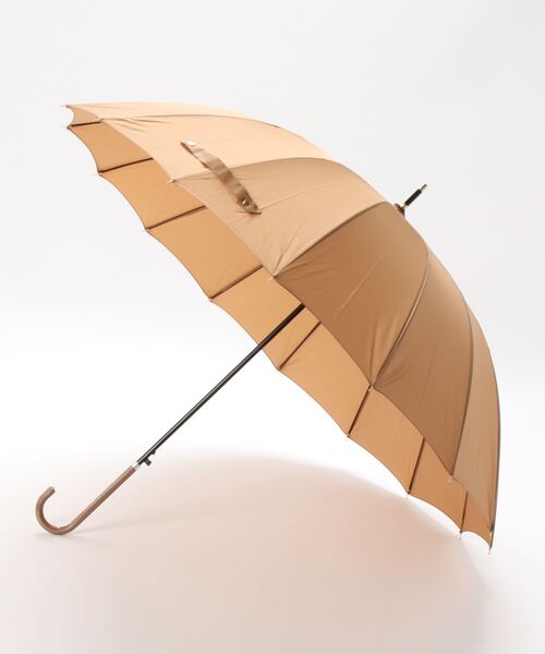 ammy.(エイミードット)の「【 ammy. / エイミードット 】 モノトーン & ニュアンスカラー 16本骨 グラスファイバー ビッグ 長傘(長傘・レディース・ブラック/ベージュ/グレー/オリーブ/ピンクベージュ/ホワイト/ブラウン/カーキ/ネイビー・FREE)」の22枚目の写真