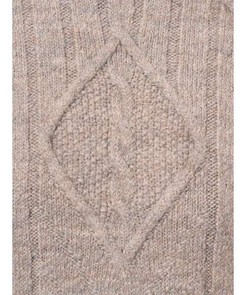 dazzlin（ダズリン）の「ビッグカラーニットミニワンピース（ワンピース・レディース・アイボリー/グレー・FREE）」の13枚目の写真