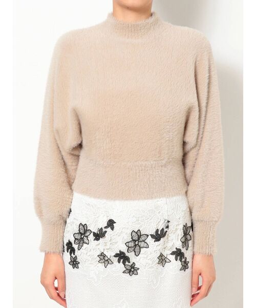 MERCURYDUO（マーキュリーデュオ）の「ハイネックミニシャギーニット（ニット/セーター・レディース・ブラウン/ライム/ブルー/アイボリー/ラベンダー・FREE）」の9枚目の写真