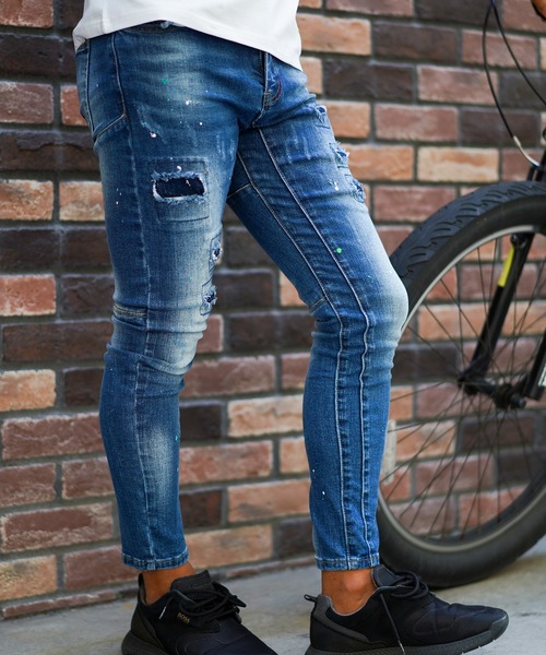 adamsJUGGLER（アダムスジャグラー）の「P.D.Rデニムロングパンツ（デニムパンツ・メンズ・インディゴブルー・S/M/L/XL/XXL）」の6枚目の写真