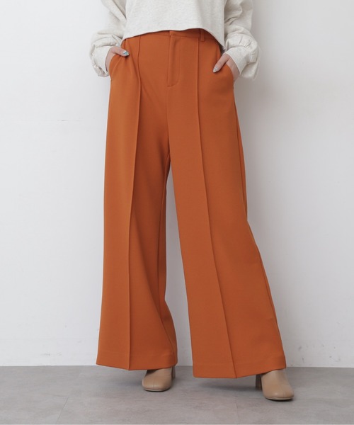 FREE'S MART（フリーズマート）の「【Sシリーズ対応】カルゼカットソーワイドパンツ（その他パンツ・レディース・ブラック/グリーン/オレンジ/パープル/グリーン系その他/ブラウン/レッド・MEDIUM/SMALL/X-SMALL）」の7枚目の写真