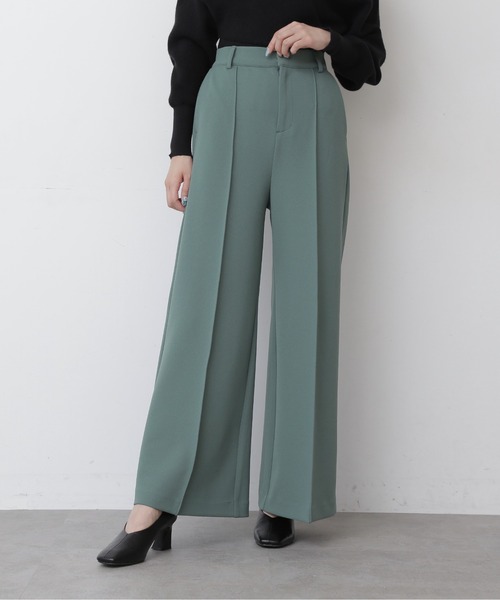 FREE'S MART（フリーズマート）の「【Sシリーズ対応】カルゼカットソーワイドパンツ（その他パンツ・レディース・ブラック/グリーン/オレンジ/パープル/グリーン系その他/ブラウン/レッド・MEDIUM/SMALL/X-SMALL）」の4枚目の写真