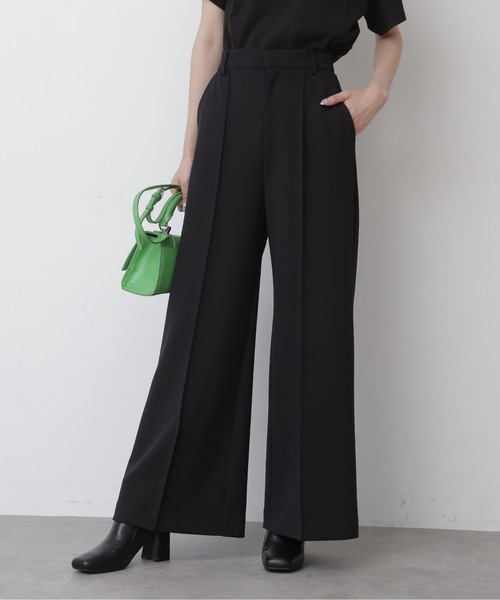 FREE'S MART（フリーズマート）の「【Sシリーズ対応】カルゼカットソーワイドパンツ（その他パンツ・レディース・ブラック/グリーン/オレンジ/パープル/グリーン系その他/ブラウン/レッド・MEDIUM/SMALL/X-SMALL）」の2枚目の写真