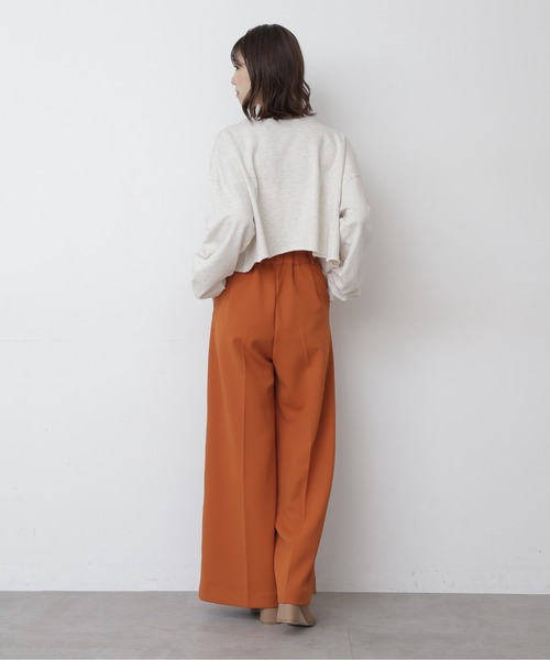 FREE'S MART（フリーズマート）の「【Sシリーズ対応】カルゼカットソーワイドパンツ（その他パンツ・レディース・ブラック/グリーン/オレンジ/パープル/グリーン系その他/ブラウン/レッド・MEDIUM/SMALL/X-SMALL）」の11枚目の写真