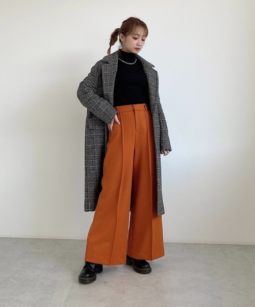 FREE'S MART（フリーズマート）の「【Sシリーズ対応】カルゼカットソーワイドパンツ（その他パンツ・レディース・ブラック/グリーン/オレンジ/パープル/グリーン系その他/ブラウン/レッド・MEDIUM/SMALL/X-SMALL）」の18枚目の写真