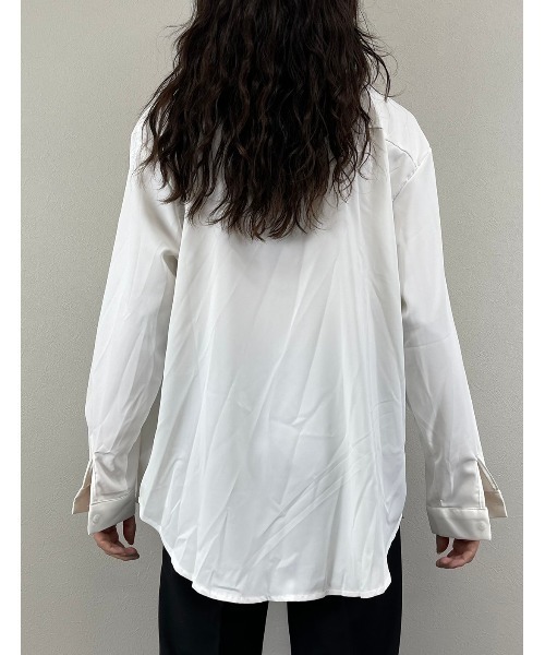 ASTRAL（アストラル）の「【Astral】open collar long sleeve shirt（シャツ/ブラウス・メンズ・ホワイト/ブラック・ONE SIZE）」の11枚目の写真