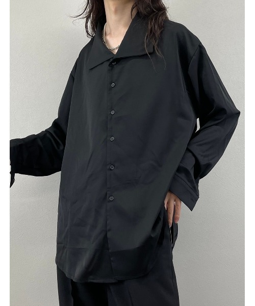 ASTRAL（アストラル）の「【Astral】open collar long sleeve shirt（シャツ/ブラウス・メンズ・ホワイト/ブラック・ONE SIZE）」の9枚目の写真