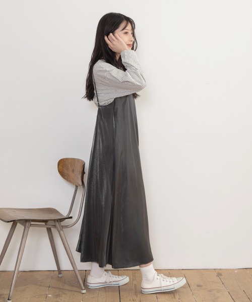 Mysa&Liina（ミーサリーナ）の「細ボーダー2WAYショートカーディガン（カーディガン/ボレロ・レディース・サックスブルー/オフホワイト/ミント・M）」の12枚目の写真