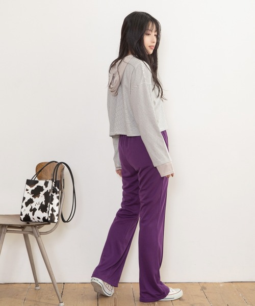 Mysa&Liina（ミーサリーナ）の「細ボーダー2WAYショートカーディガン（カーディガン/ボレロ・レディース・サックスブルー/オフホワイト/ミント・M）」の20枚目の写真