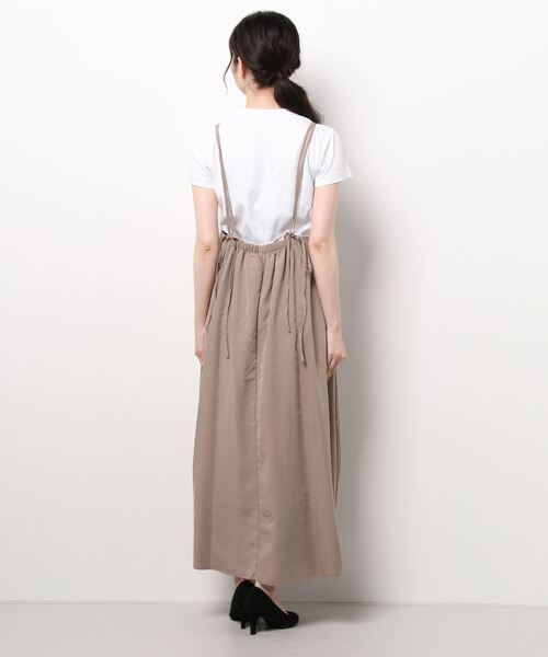 Te chichi(テチチ)の「フィブリルバックリボンキャミワンピース(ワンピース・レディース・ネイビー/グリーン/モカ・フリ-)」の4枚目の写真