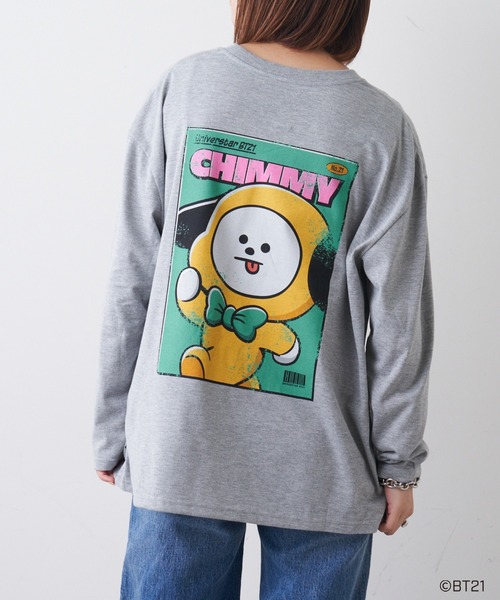 BT21（ビーティーイシビル）の「#【BT21】キャラクターカットソー（Tシャツ/カットソー・レディース・ブラック/グレー/ブラック系その他/グレー系その他/ブラック系その他2/ブラック系その他3/グレー系その他2・S/M/L）」の7枚目の写真