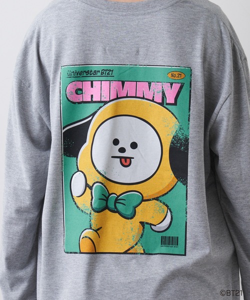 BT21（ビーティーイシビル）の「#【BT21】キャラクターカットソー（Tシャツ/カットソー・レディース・ブラック/グレー/ブラック系その他/グレー系その他/ブラック系その他2/ブラック系その他3/グレー系その他2・S/M/L）」の19枚目の写真