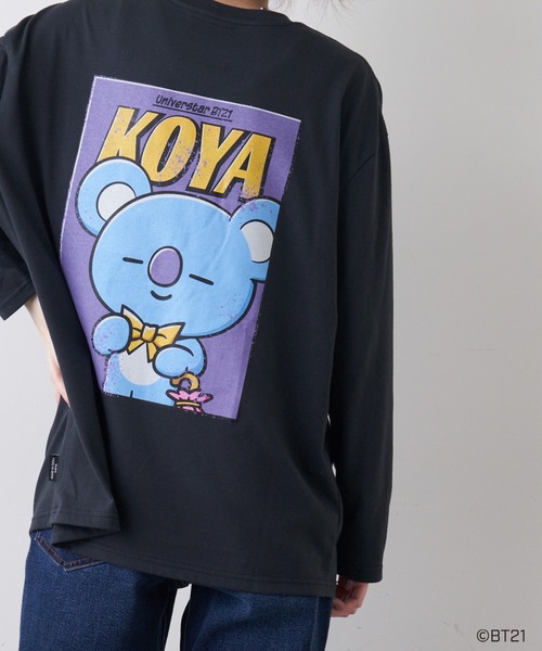 BT21（ビーティーイシビル）の「#【BT21】キャラクターカットソー（Tシャツ/カットソー・レディース・ブラック/グレー/ブラック系その他/グレー系その他/ブラック系その他2/ブラック系その他3/グレー系その他2・S/M/L）」の12枚目の写真