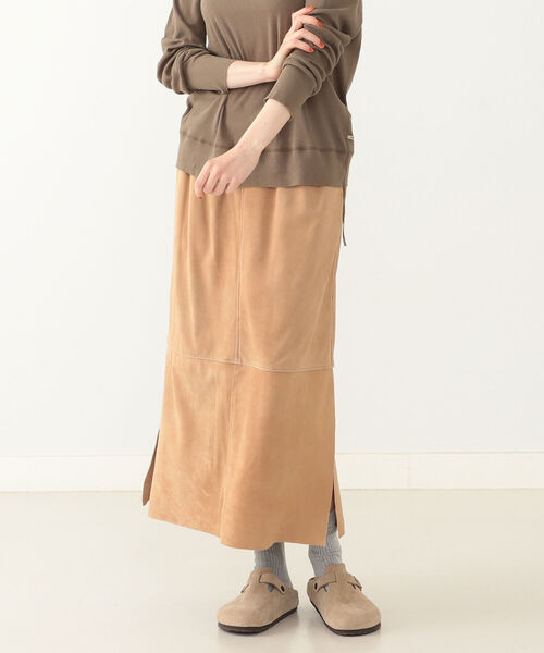 BEAMS BOY（ビームスボーイ）の「maturely / Suede Skirt（スカート・レディース・ブラック/ブラウン系その他4・ONE SIZE）」の2枚目の写真