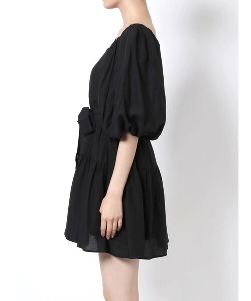 MERCURYDUO（マーキュリーデュオ）の「ボリュームスリーブミニシャツワンピース（ワンピース・レディース・ブラック/ピンク/ミント・SMALL/MEDIUM）」の4枚目の写真