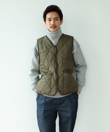 TAION / ミリタリー Vネック ダウンベスト