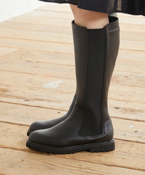 menue（メヌエ）の「サイドゴアロングブーツ（ブーツ・レディース・ブラック/ブラウン・LL/3L/S/M/L/XS）」の11枚目の写真