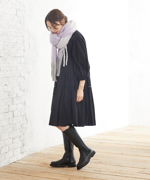 menue（メヌエ）の「サイドゴアロングブーツ（ブーツ・レディース・ブラック/ブラウン・LL/3L/S/M/L/XS）」の12枚目の写真