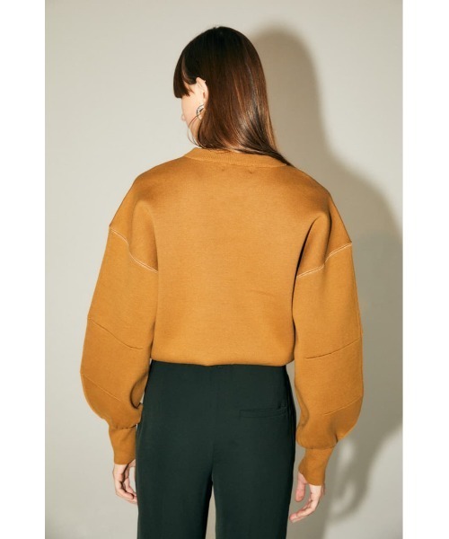 M_（エムアンダーバー）の「【M_】DOUBLE FACE KNIT トップス（ニット/セーター・レディース・ブラック/ベージュ/アイボリー・FREE）」の8枚目の写真