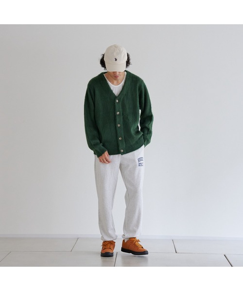 CPCM(シーピーシーエム)の「カラーニットBIGカーディガン(カーディガン/ボレロ・メンズ・チャコールグレー/マスタード/グリーン/サックスブルー/ベージュ・FREE)」の11枚目の写真