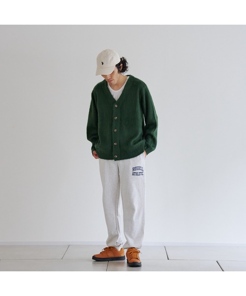 CPCM(シーピーシーエム)の「カラーニットBIGカーディガン(カーディガン/ボレロ・メンズ・チャコールグレー/マスタード/グリーン/サックスブルー/ベージュ・FREE)」の13枚目の写真