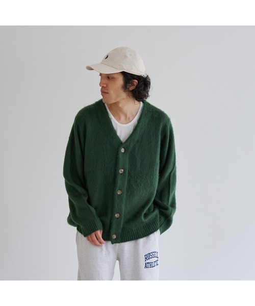 CPCM(シーピーシーエム)の「カラーニットBIGカーディガン(カーディガン/ボレロ・メンズ・チャコールグレー/マスタード/グリーン/サックスブルー/ベージュ・FREE)」の16枚目の写真