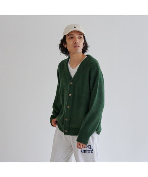 CPCM(シーピーシーエム)の「カラーニットBIGカーディガン(カーディガン/ボレロ・メンズ・チャコールグレー/マスタード/グリーン/サックスブルー/ベージュ・FREE)」の19枚目の写真