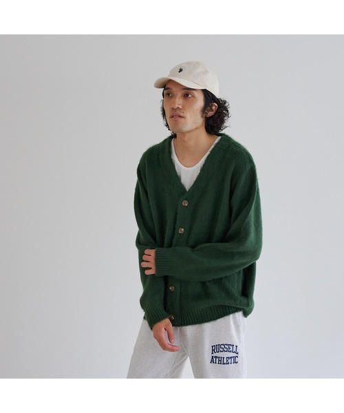 CPCM(シーピーシーエム)の「カラーニットBIGカーディガン(カーディガン/ボレロ・メンズ・チャコールグレー/マスタード/グリーン/サックスブルー/ベージュ・FREE)」の21枚目の写真