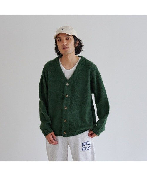 CPCM(シーピーシーエム)の「カラーニットBIGカーディガン(カーディガン/ボレロ・メンズ・チャコールグレー/マスタード/グリーン/サックスブルー/ベージュ・FREE)」の22枚目の写真