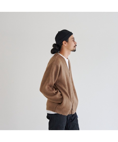 CPCM(シーピーシーエム)の「カラーニットBIGカーディガン(カーディガン/ボレロ・メンズ・チャコールグレー/マスタード/グリーン/サックスブルー/ベージュ・FREE)」の8枚目の写真