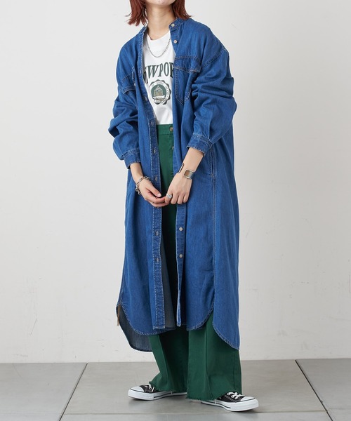 セール デニムロングシャツワンピース ワンピース Ciaopanic Typy チャオパニックティピー のファッション通販 Zozotown