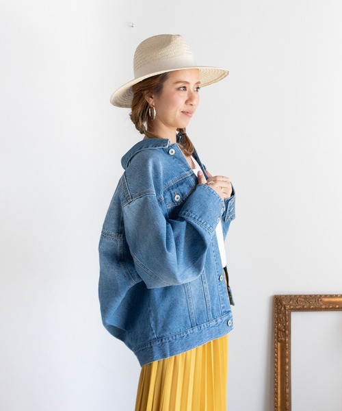 PICHI（ピイチ）の「デザインデニムGジャン（デニムジャケット・レディース・ライトブルー/ブルー・S/M）」の18枚目の写真