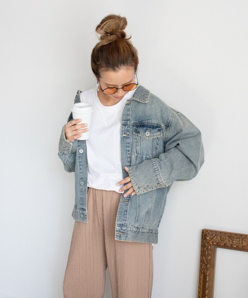 PICHI（ピイチ）の「デザインデニムGジャン（デニムジャケット・レディース・ライトブルー/ブルー・S/M）」の20枚目の写真