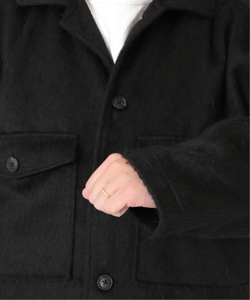 JOURNAL STANDARD relume（ジャーナルスタンダード　レリューム）の「OVERSIZE SHAGGY PLAID BLOUSON/チェックブルゾン（ブルゾン・メンズ・ブラック/ネイビー/グリーン・LARGE/MEDIUM）」の18枚目の写真