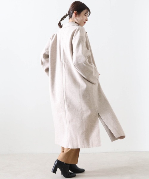 Cheek（チーク）の「ガウンコート（チェスターコート・レディース・ブルー/アイボリー/キャメル・MEDIUM）」の18枚目の写真