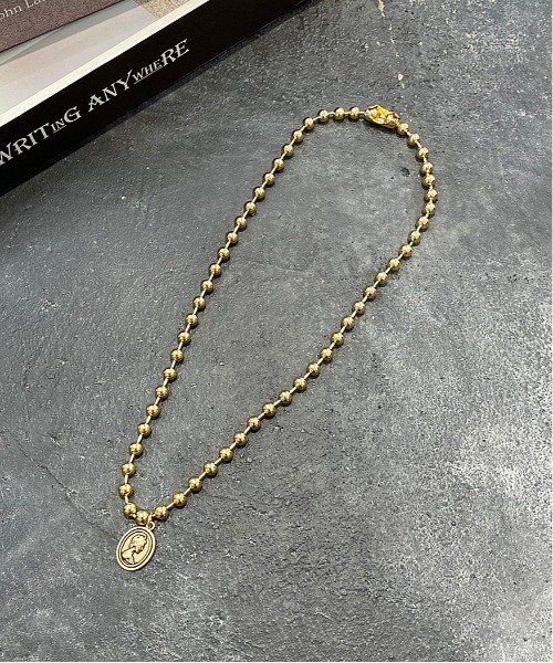 apres jour mignon（アプレジュールミニョン）の「【apresjour mignon×ARIAZ】ボールチェーンコインネックレス（ネックレス・レディース・ゴールド/シルバー・ONESIZE）」の2枚目の写真