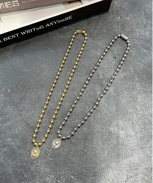 apres jour mignon（アプレジュールミニョン）の「【apresjour mignon×ARIAZ】ボールチェーンコインネックレス（ネックレス・レディース・ゴールド/シルバー・ONESIZE）」の4枚目の写真