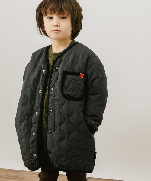 UNIVERSAL OVERALL（ユニバーサルオーバーオール）の「【UNIVERSAL OVERALL】別注リバーシブルブルゾン(KIDS)（ブルゾン・キッズ・ベージュ/ブラック/カーキ・110cm/100cm/120cm/140cm/130cm）」の2枚目の写真
