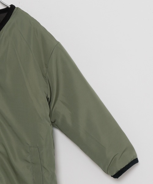 UNIVERSAL OVERALL（ユニバーサルオーバーオール）の「【UNIVERSAL OVERALL】別注リバーシブルブルゾン(KIDS)（ブルゾン・キッズ・ベージュ/ブラック/カーキ・110cm/100cm/120cm/140cm/130cm）」の7枚目の写真