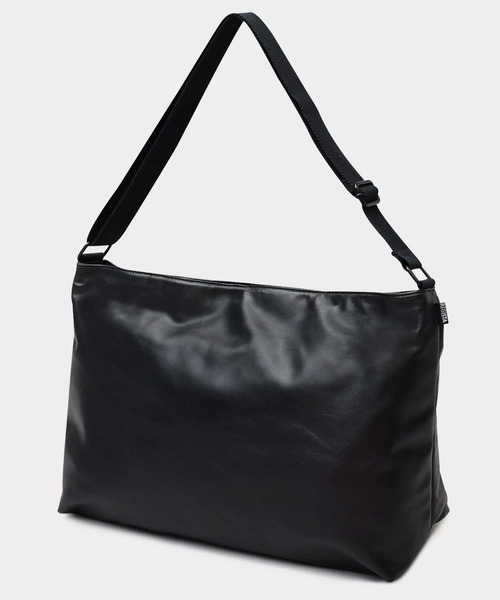 EDIT CLOTHINGのブラックレザーバッグ WEB限定】SCLEATHER EDITORS/B /レザーエディターズバッグ