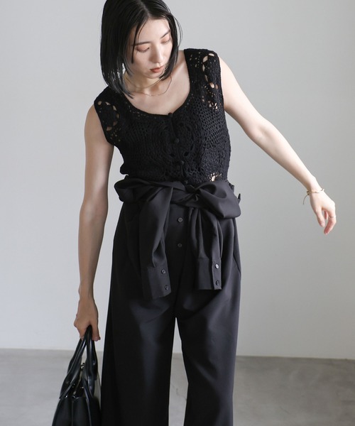 select MOCA（セレクトモカ）の「2WAYかぎ針編みニットベスト（ベスト