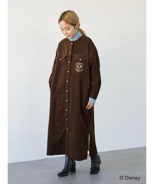 Disney（ディズニー）の「コーデュロイワンピース/Mickey（ワンピース・レディース・アイボリー/ブラウン・FREE）」の15枚目の写真