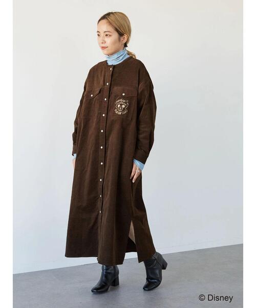 Disney（ディズニー）の「コーデュロイワンピース/Mickey（ワンピース・レディース・アイボリー/ブラウン・FREE）」の16枚目の写真