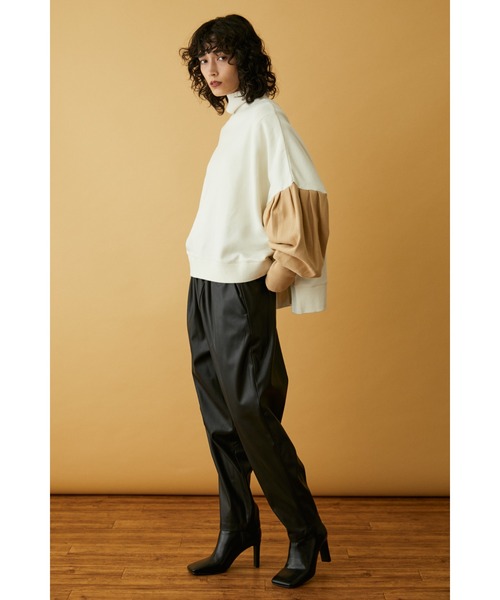 HeRIN.CYE へリンドットサイ　バルーンスリーブ　スウェット　プルオーバー HeRIN.CYE へリンドットサイ バルーンスリーブ スウェット プル