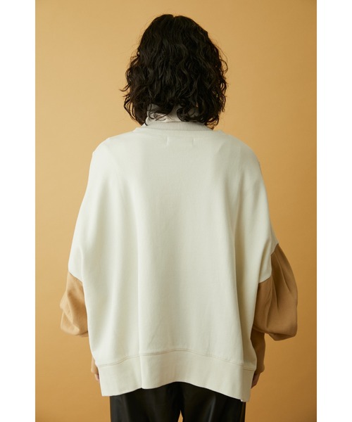 HeRIN.CYE ヘリンドットサイ Pontefrilltops トレーナー ヘリンドットサイ HeRIN.CYE ［予約］Over A－line tops （WHT