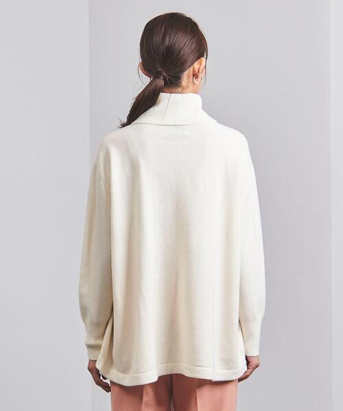 UNITED ARROWS（ユナイテッドアローズ）の「＜UNITED ARROWS＞Aライン オフタートルネック ニット B（ニット/セーター・レディース・ブラック/オフホワイト/モカ/ケリー・フリー）」の12枚目の写真