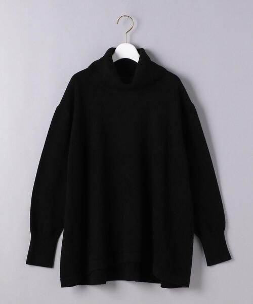 UNITED ARROWS（ユナイテッドアローズ）の「＜UNITED ARROWS＞Aライン オフタートルネック ニット B（ニット/セーター・レディース・ブラック/オフホワイト/モカ/ケリー・フリー）」の17枚目の写真