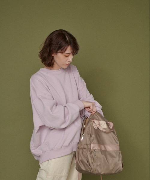 idem(イデム)の「idem anytime rucksack/ナイロンデイリーリュック(バックパック/リュック・レディース・ブラック/ベージュ・FREE)」の15枚目の写真